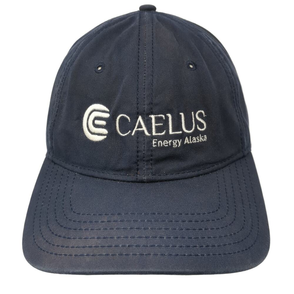 Caelus Energy Alaska Oooguruk Project Slideback Baseball Cap Blue One Size Ivory